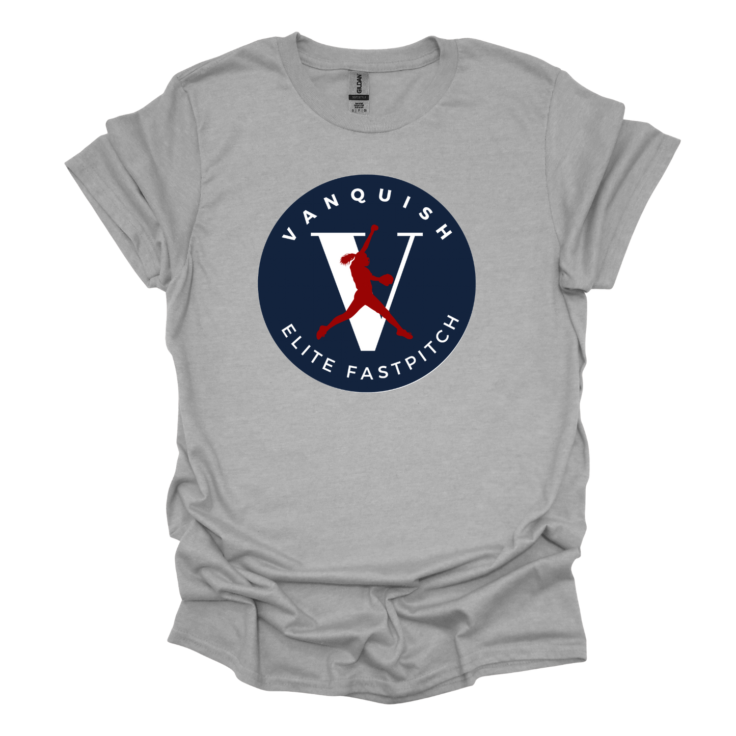 Vanquish Softball T-Shirt (Circle)