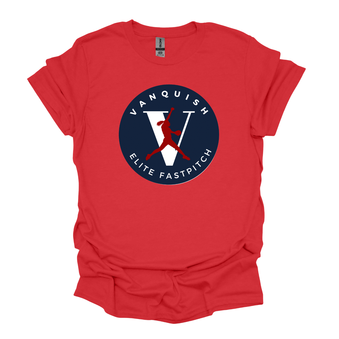 Vanquish Softball T-Shirt (Circle)
