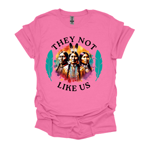 They Not Like Us Native American T-shirt *Custom made to order*