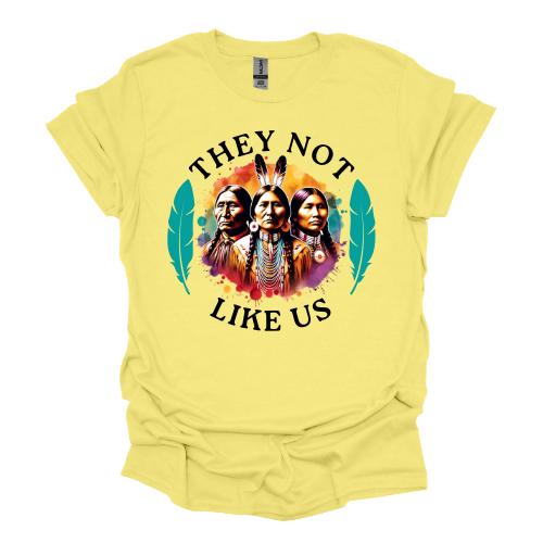 They Not Like Us Native American T-shirt *Custom made to order*
