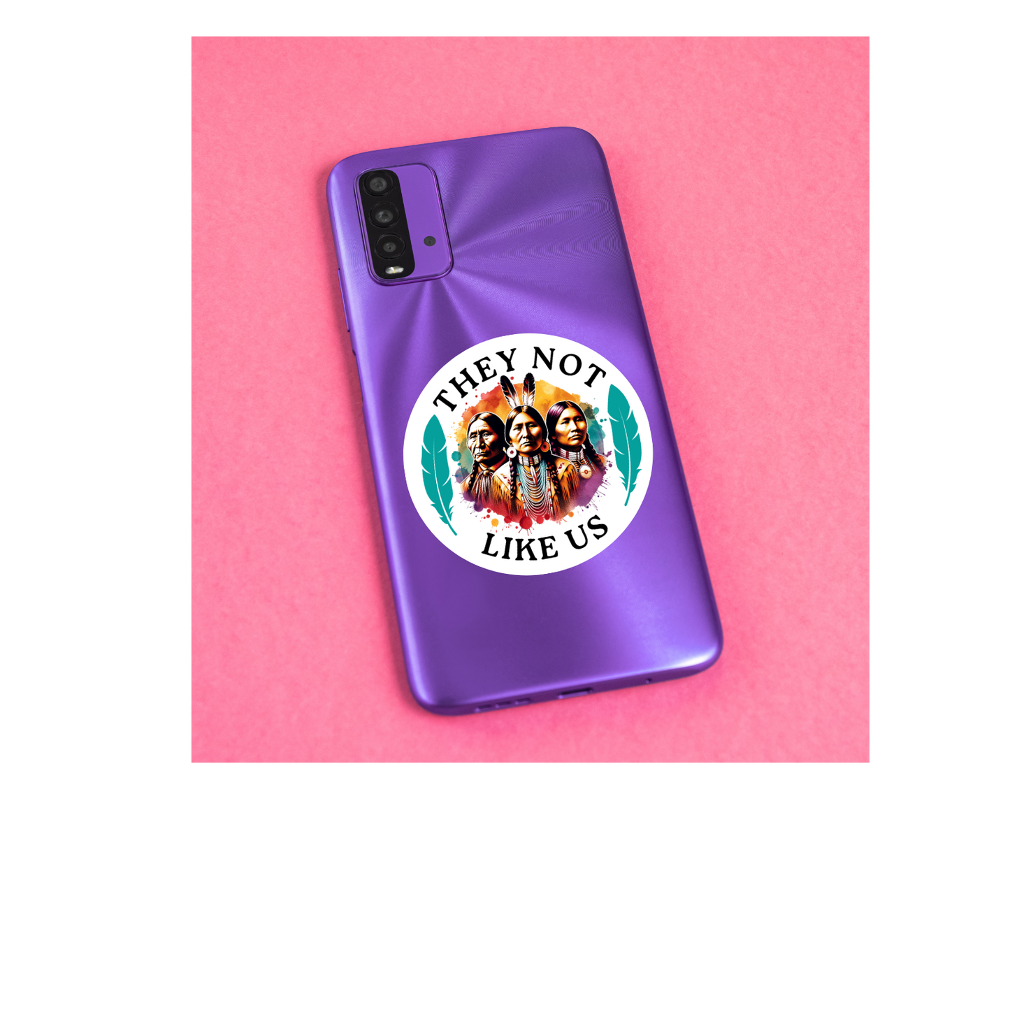 They Not Like Us Native Sticker | Waterproof | Die Cut Permanent Sticker