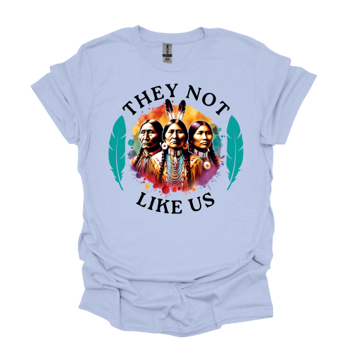 They Not Like Us Native American T-shirt *Custom made to order*