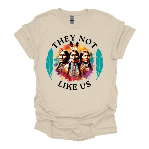 They Not Like Us Native American T-shirt *Custom made to order*