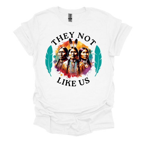 They Not Like Us Native American T-shirt *Custom made to order*