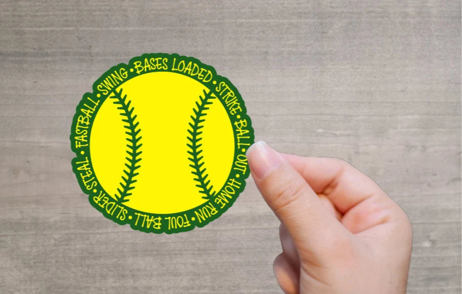 Evergreen High School Softball Sticker Set| Die Cut | WATERPROOF | Laptop Stickers | Water Bottle Stickers | Two Sizes Available