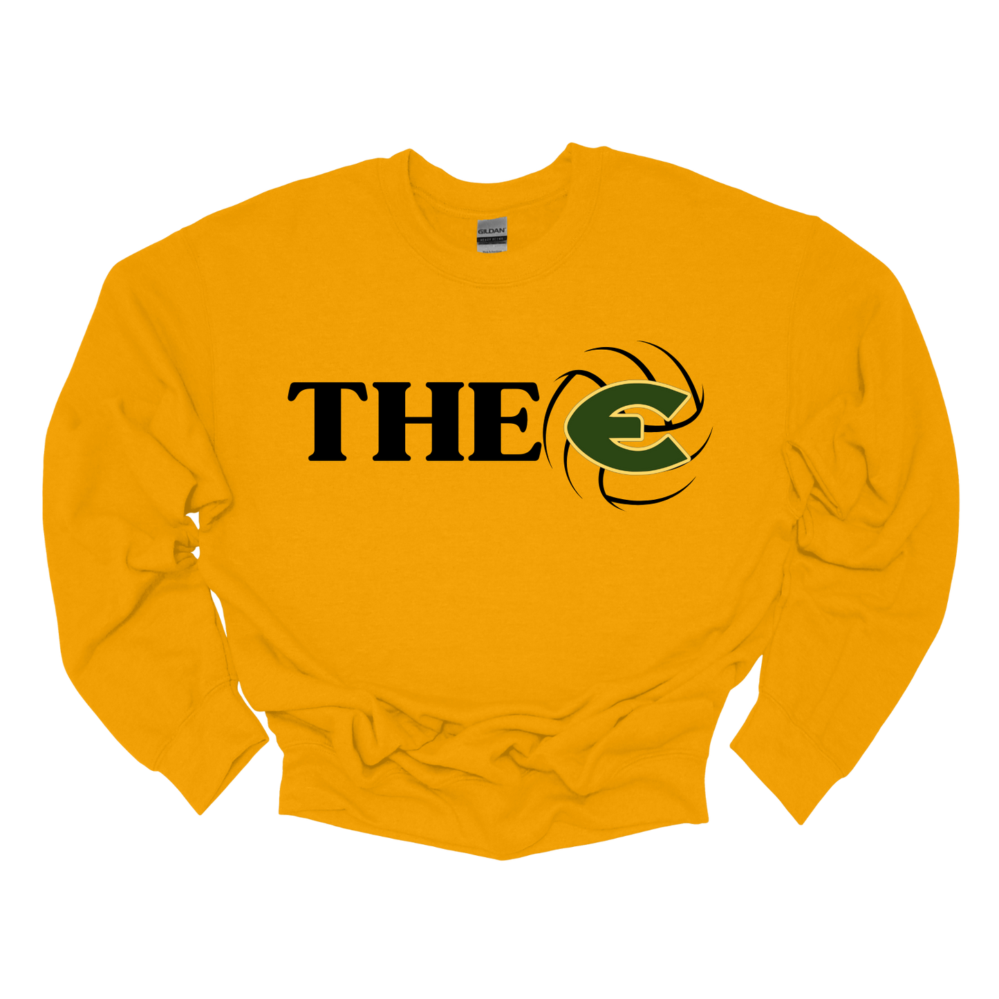 EHS Volleyball "THE E" Crew Neck Sweatshirt-Fleece Lined