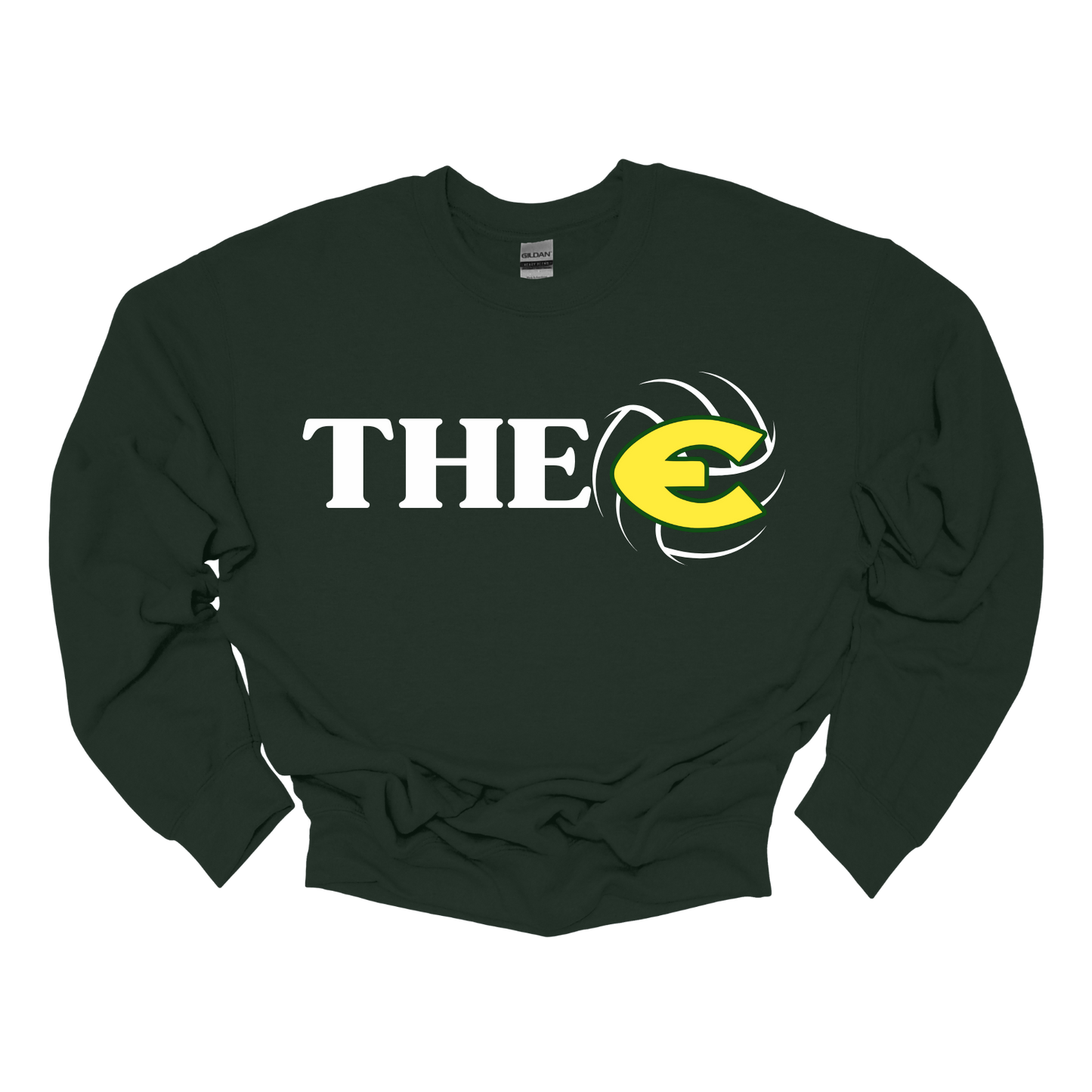 EHS Volleyball "THE E" Crew Neck Sweatshirt-Fleece Lined