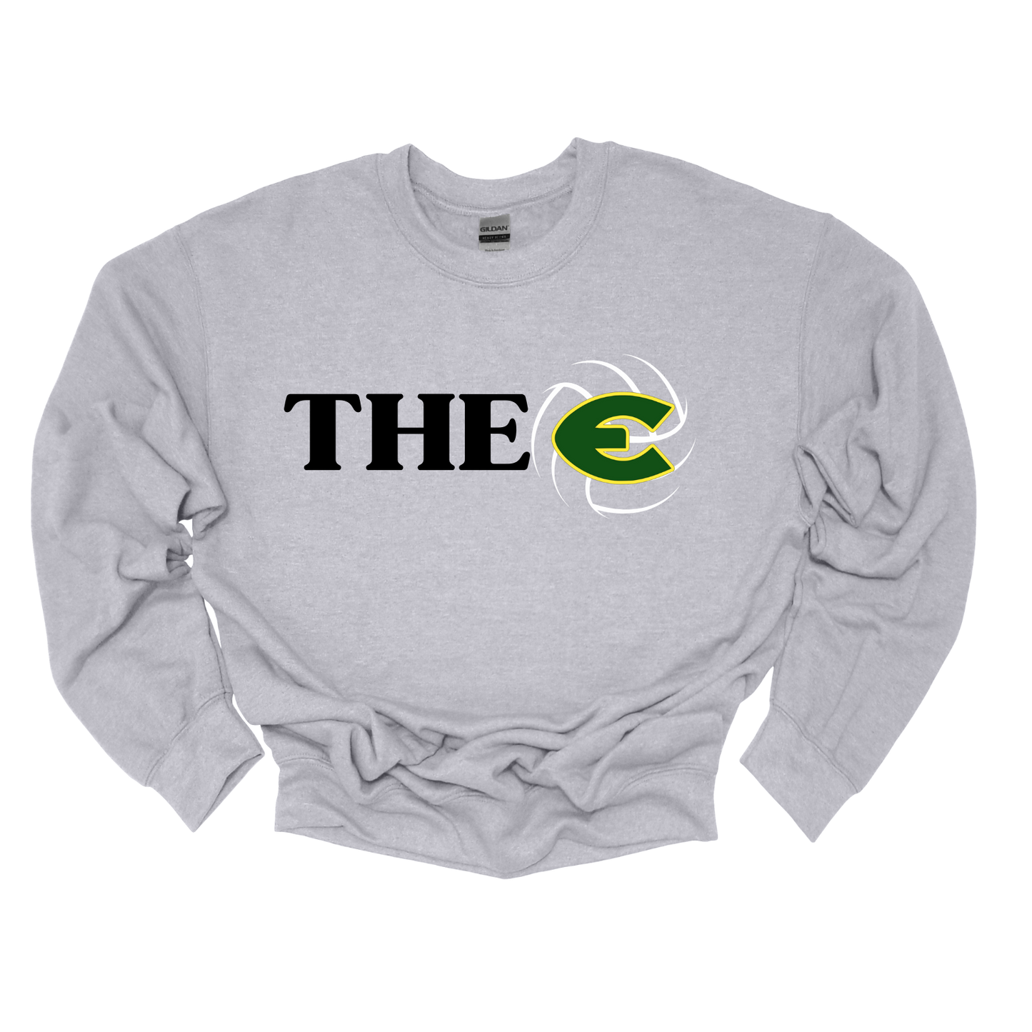 EHS Volleyball "THE E" Crew Neck Sweatshirt-Fleece Lined