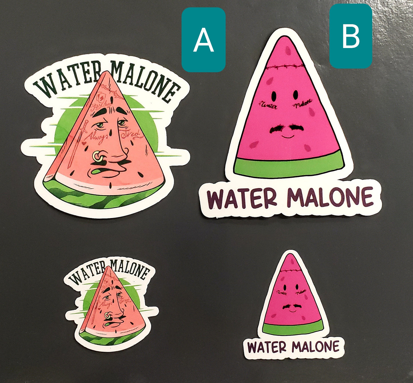 Water Malone Stickers | Die Cut | WATERPROOF | Two Sizes Available