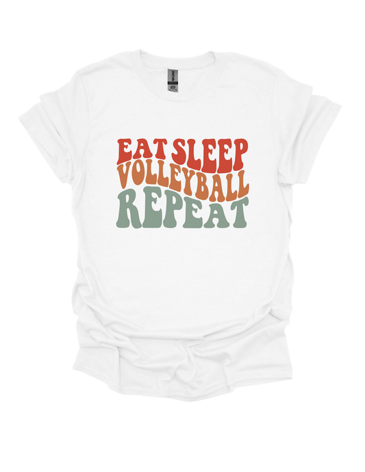 Eat Sleep Volleyball Repeat T-shirt