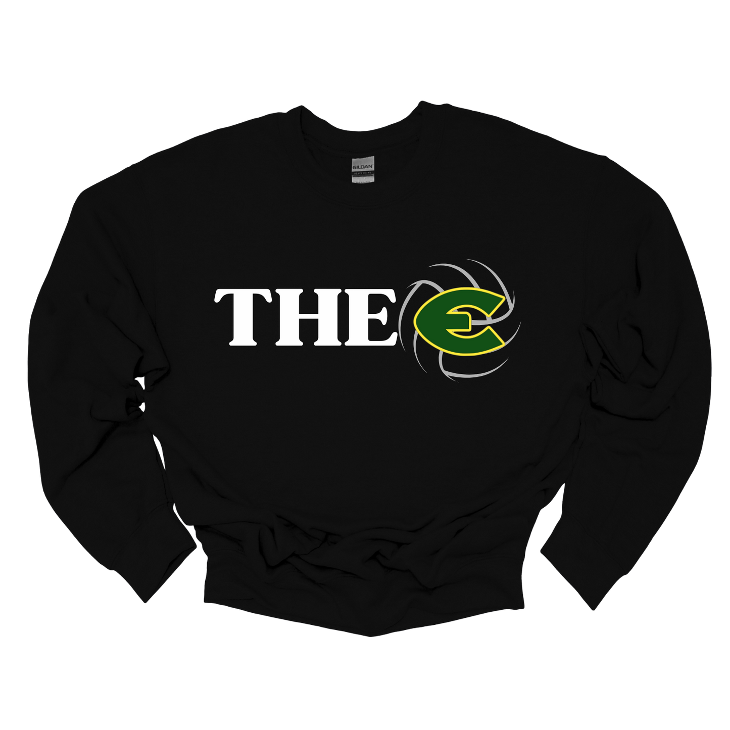 EHS Volleyball "THE E" Crew Neck Sweatshirt-Fleece Lined