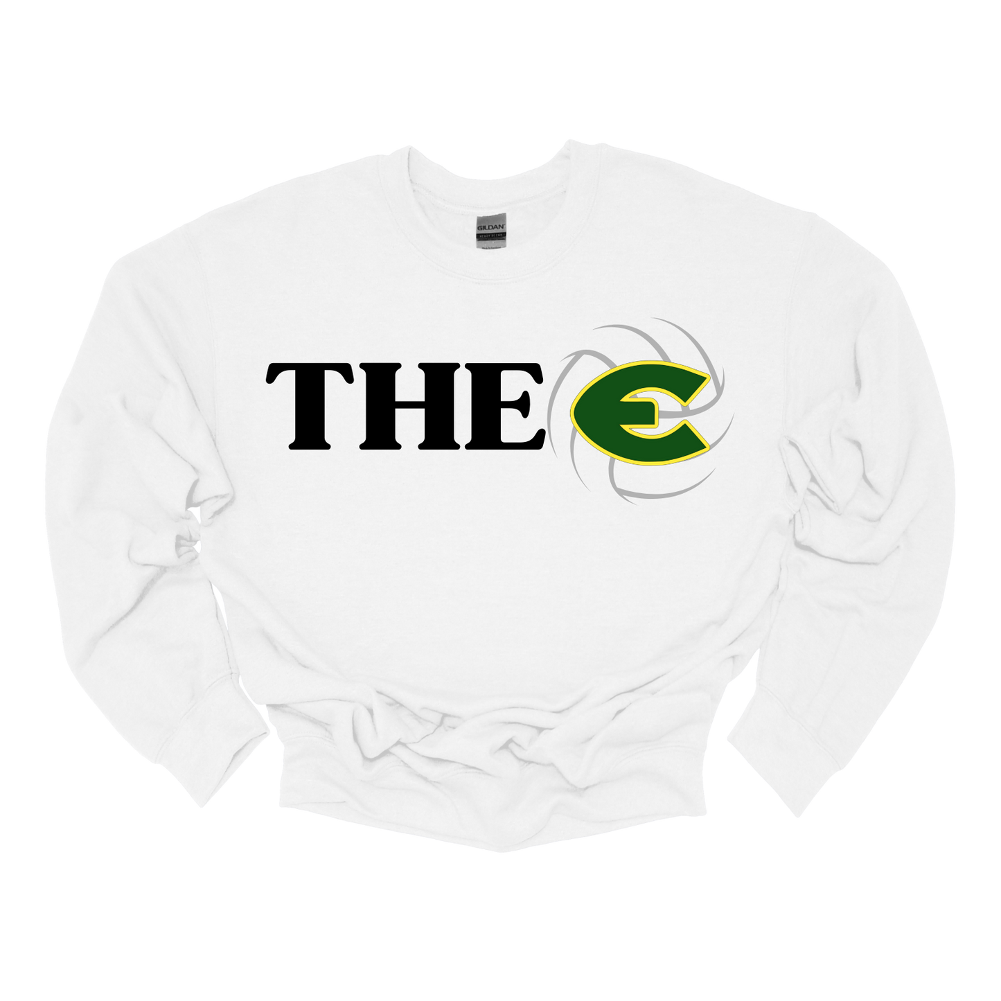 EHS Volleyball "THE E" Crew Neck Sweatshirt-Fleece Lined