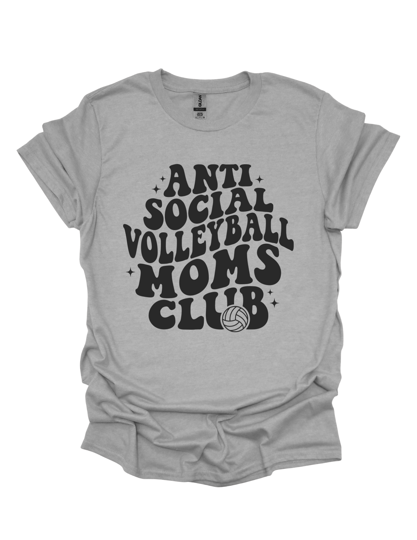 Anti-Social Volleyball Mom's Club T-shirt