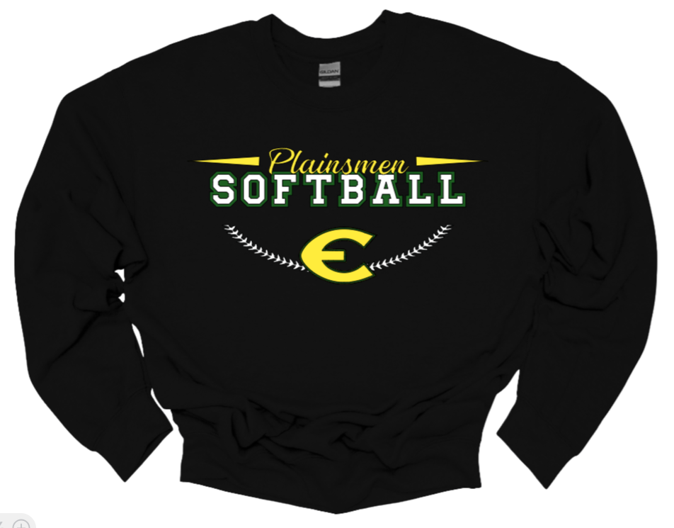 EHS Softball Stitches Crew Neck Sweatshirt