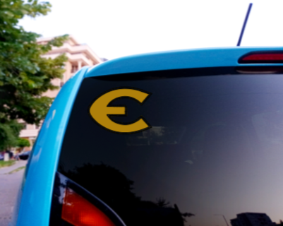 EHS "E" Car Decal-Waterproof/Die Cut