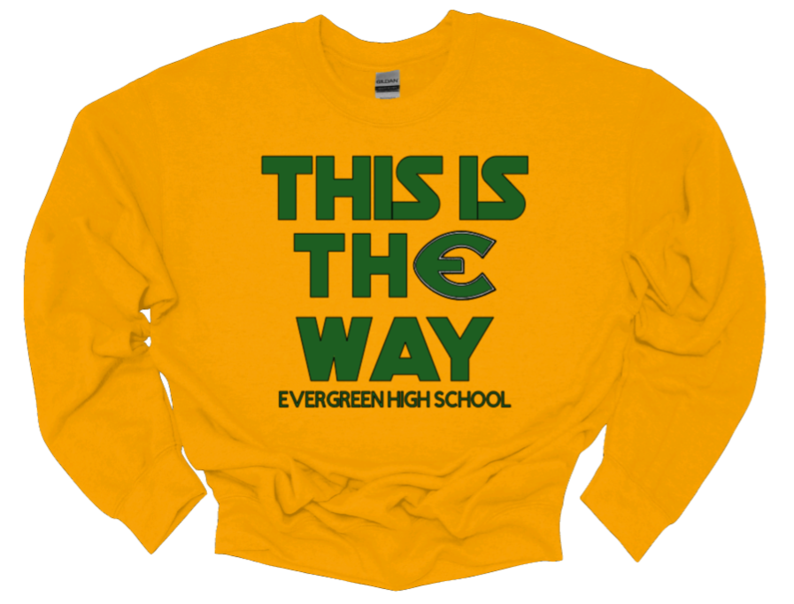 This is thE Way Madalorian Inspired EHS Crew Neck Sweatshirt-Fleece Lined