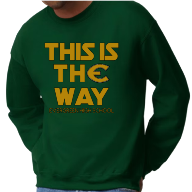 This is thE Way Madalorian Inspired EHS Crew Neck Sweatshirt-Fleece Lined