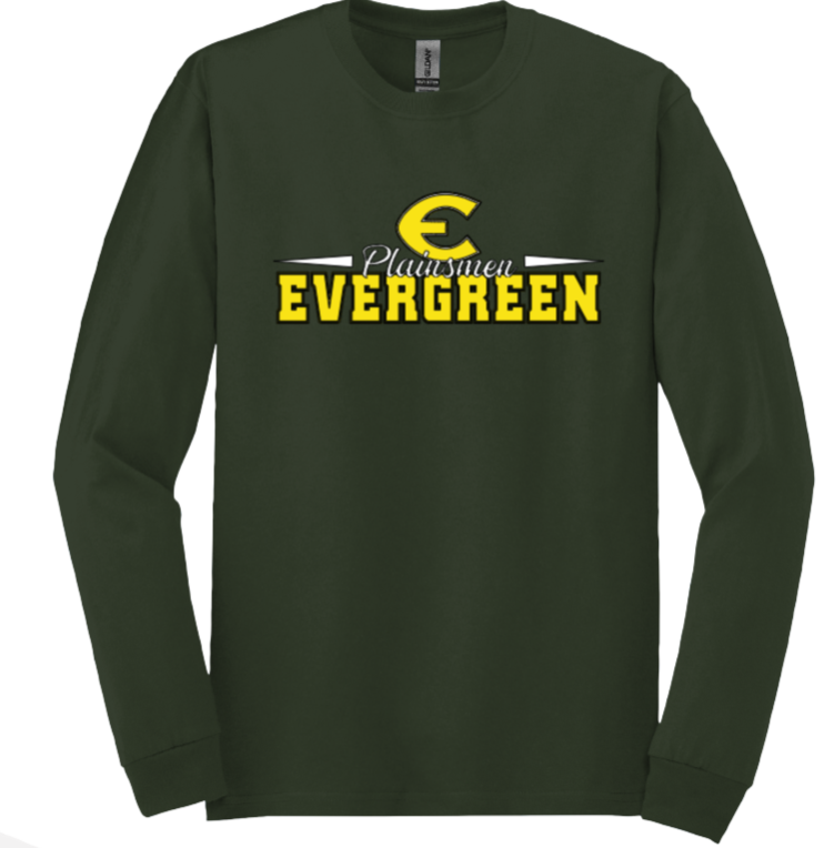 "E" Plainsman Long Sleeve T-shirt (Softball)