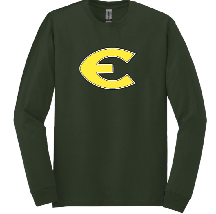 EHS "E" Letter  Long Sleeve T-shirt (Softball)