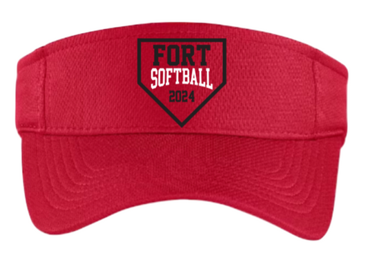 Fort Vancouver HS Softball Visor with Customized Player Number