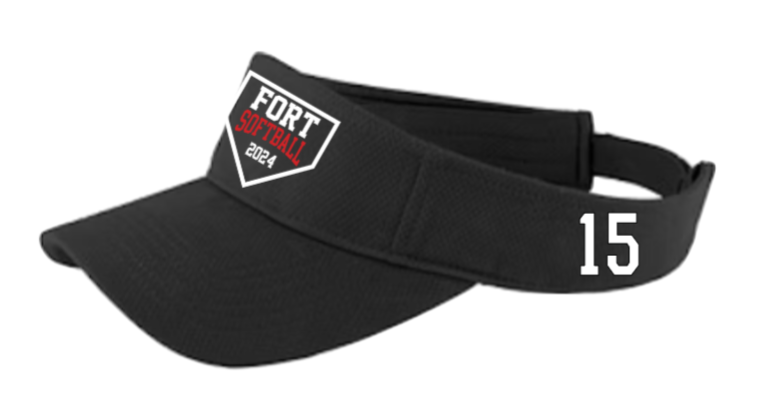 Fort Vancouver HS Softball Visor with Customized Player Number