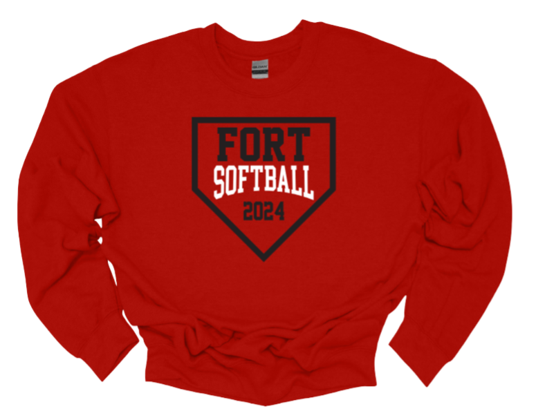 Fort Vancouver HS Softball Crew Neck Sweatshirt