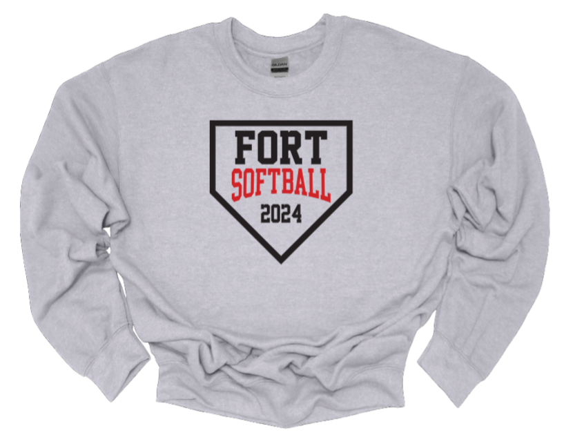 Fort Vancouver HS Softball Crew Neck Sweatshirt