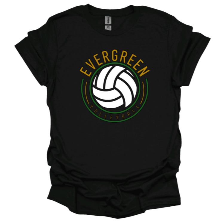 EHS Volleyball Circle T-shirt-Short Sleeve