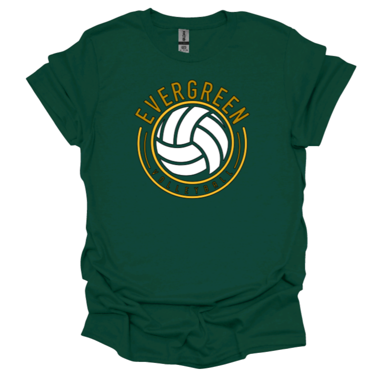 EHS Volleyball Circle T-shirt-Short Sleeve