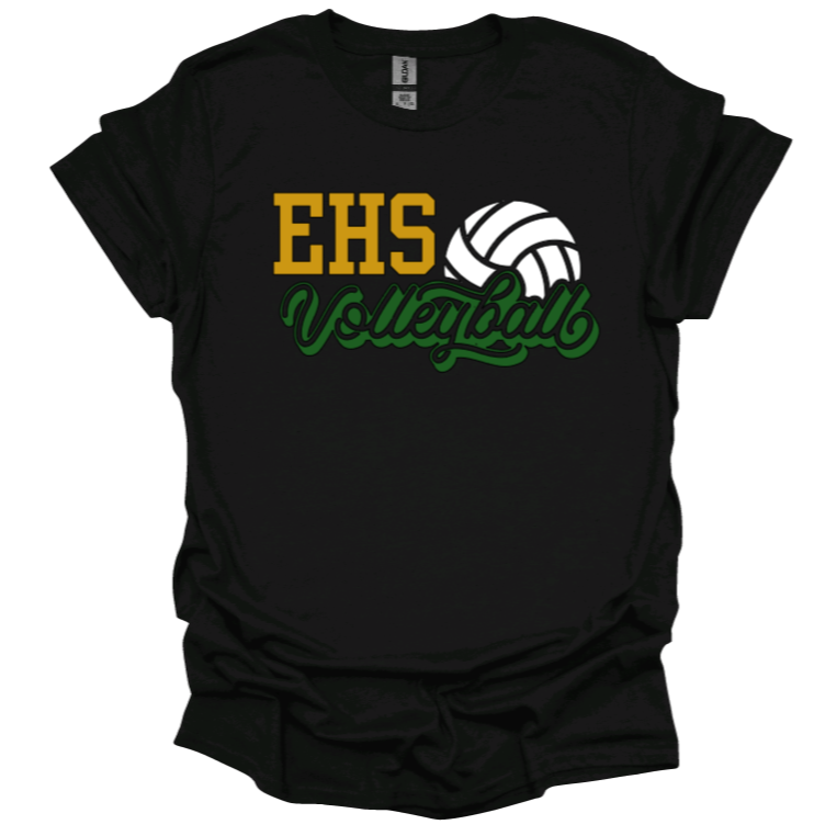 EHS Volleyball Script T-shirt-Short Sleeve