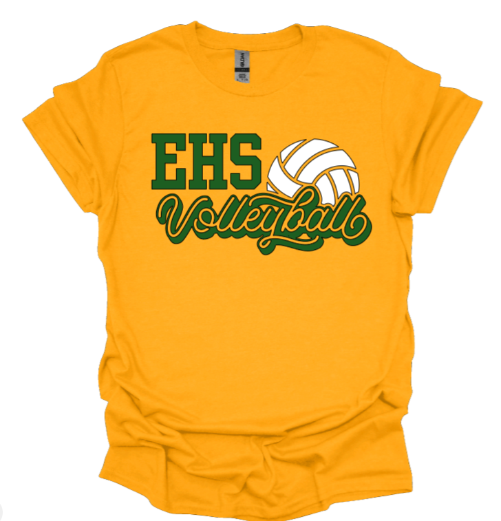 EHS Volleyball Script T-shirt-Short Sleeve