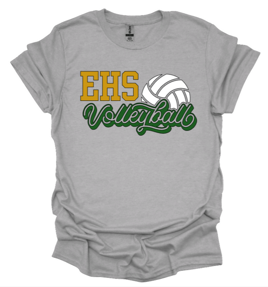 EHS Volleyball Script T-shirt-Short Sleeve