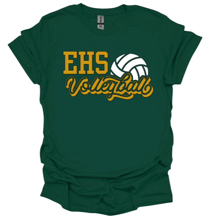 EHS Volleyball Script T-shirt-Short Sleeve