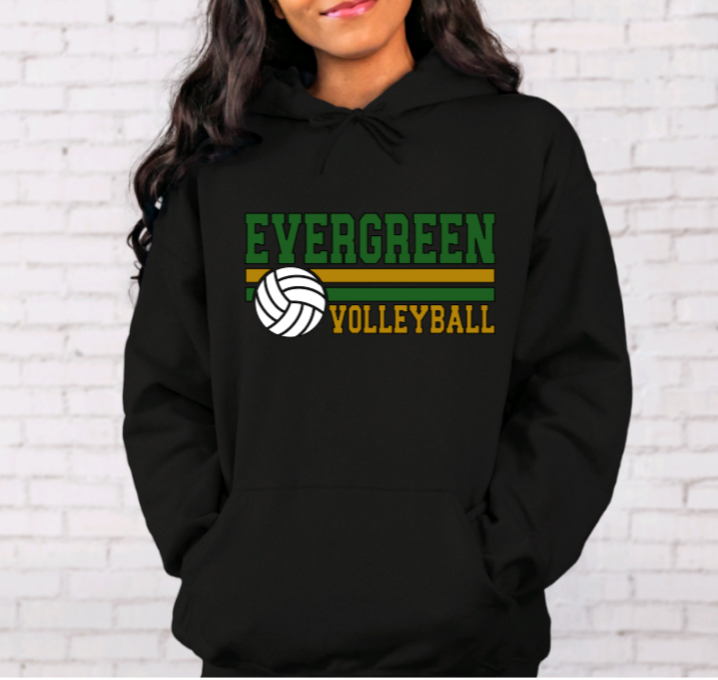 EHS Volleyball Stripe Hoodie