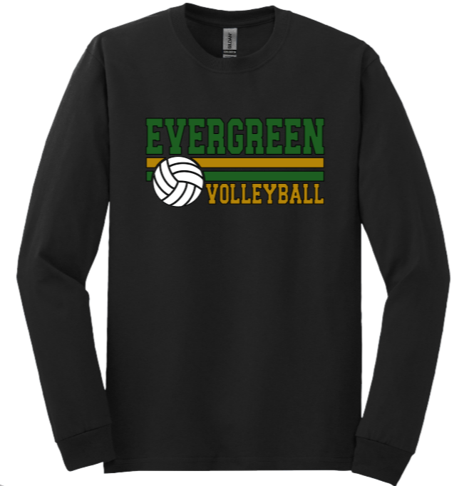 EHS Volleyball Stripe Long Sleeve T-shirt