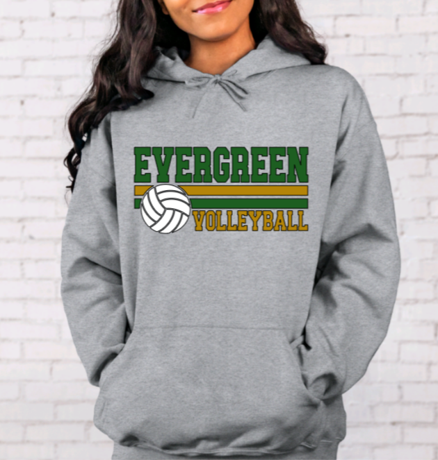 EHS Volleyball Stripe Hoodie