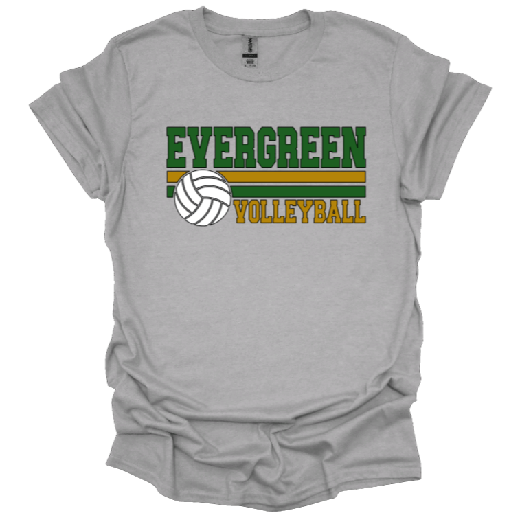 EHS Volleyball Stripe T-shirt-Short Sleeve