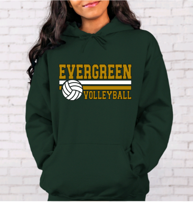 EHS Volleyball Stripe Hoodie