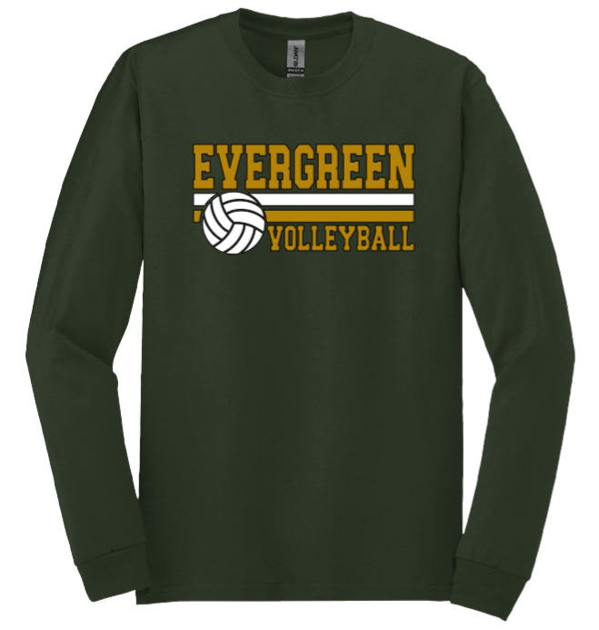 EHS Volleyball Stripe Long Sleeve T-shirt