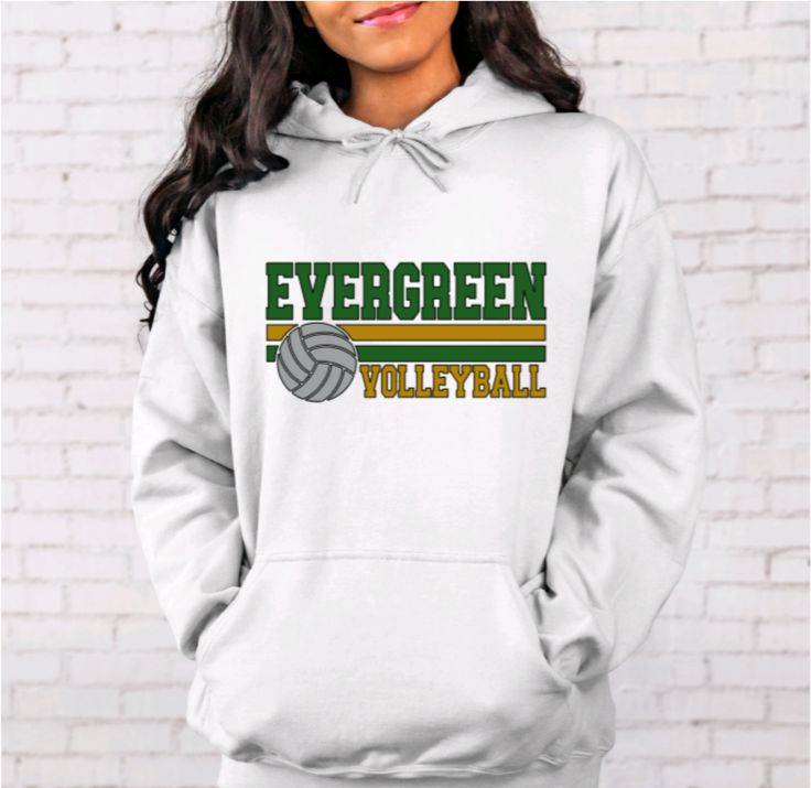 EHS Volleyball Stripe Hoodie