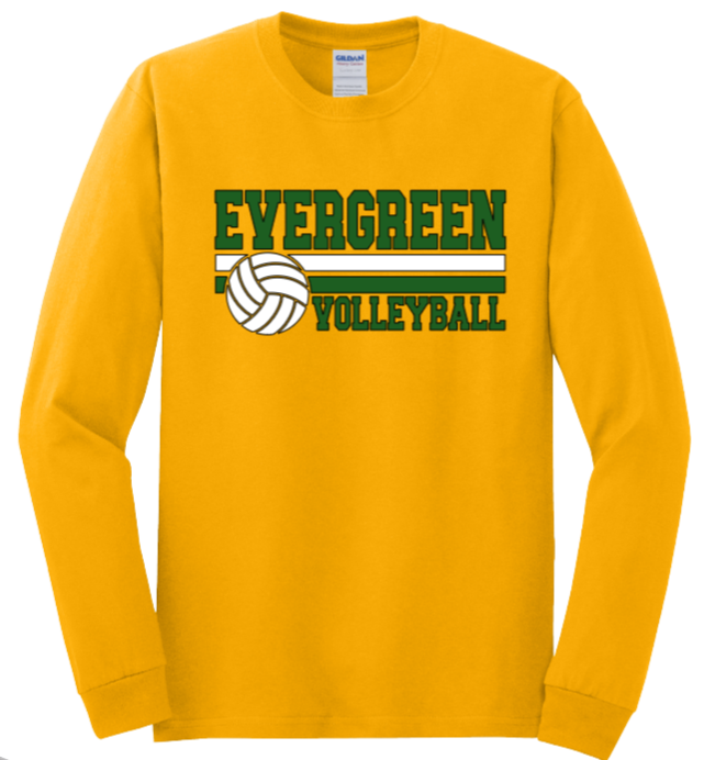 EHS Volleyball Stripe Long Sleeve T-shirt