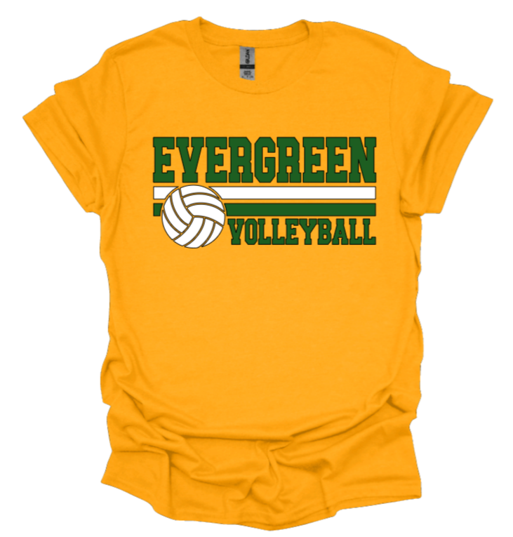 EHS Volleyball Stripe T-shirt-Short Sleeve