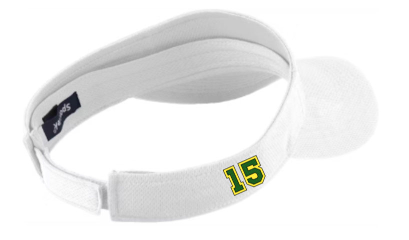 EHS Visor with Customized Player Number