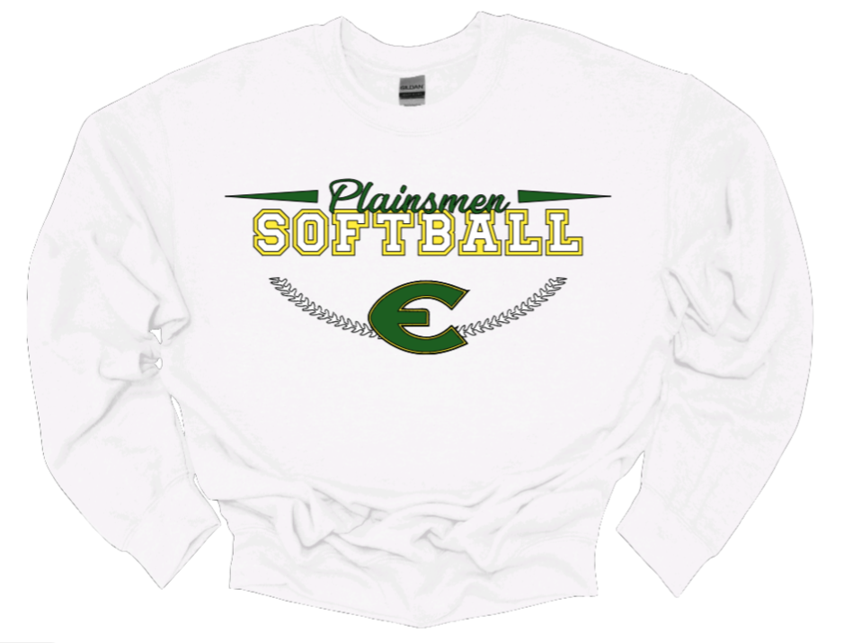 EHS Softball Stitches Crew Neck Sweatshirt