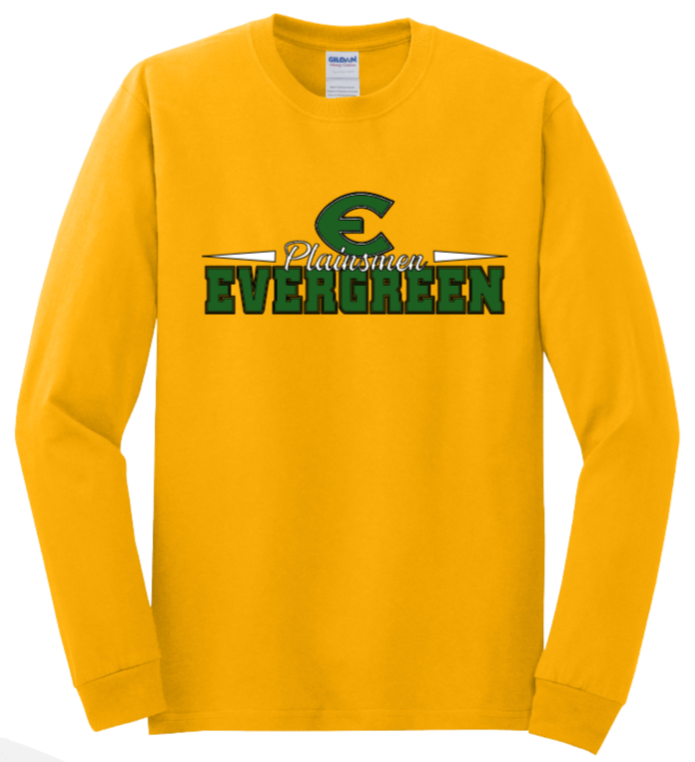 "E" Plainsman Long Sleeve T-shirt (Softball)