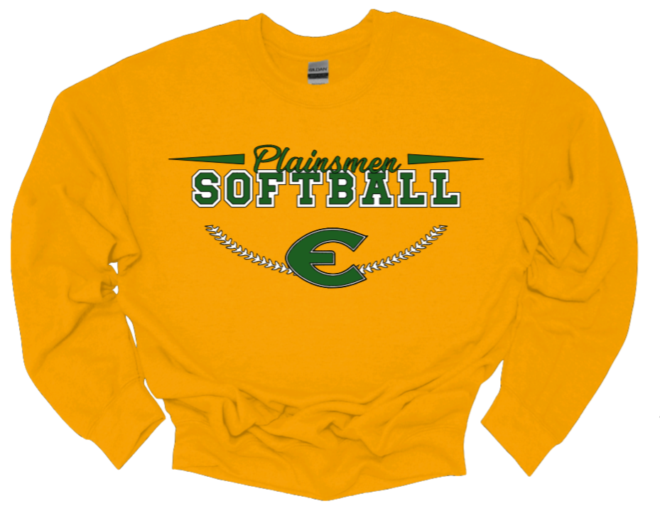 EHS Softball Stitches Crew Neck Sweatshirt