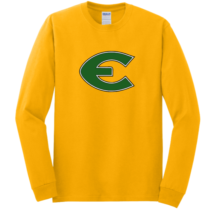 EHS "E" Letter  Long Sleeve T-shirt (Softball)