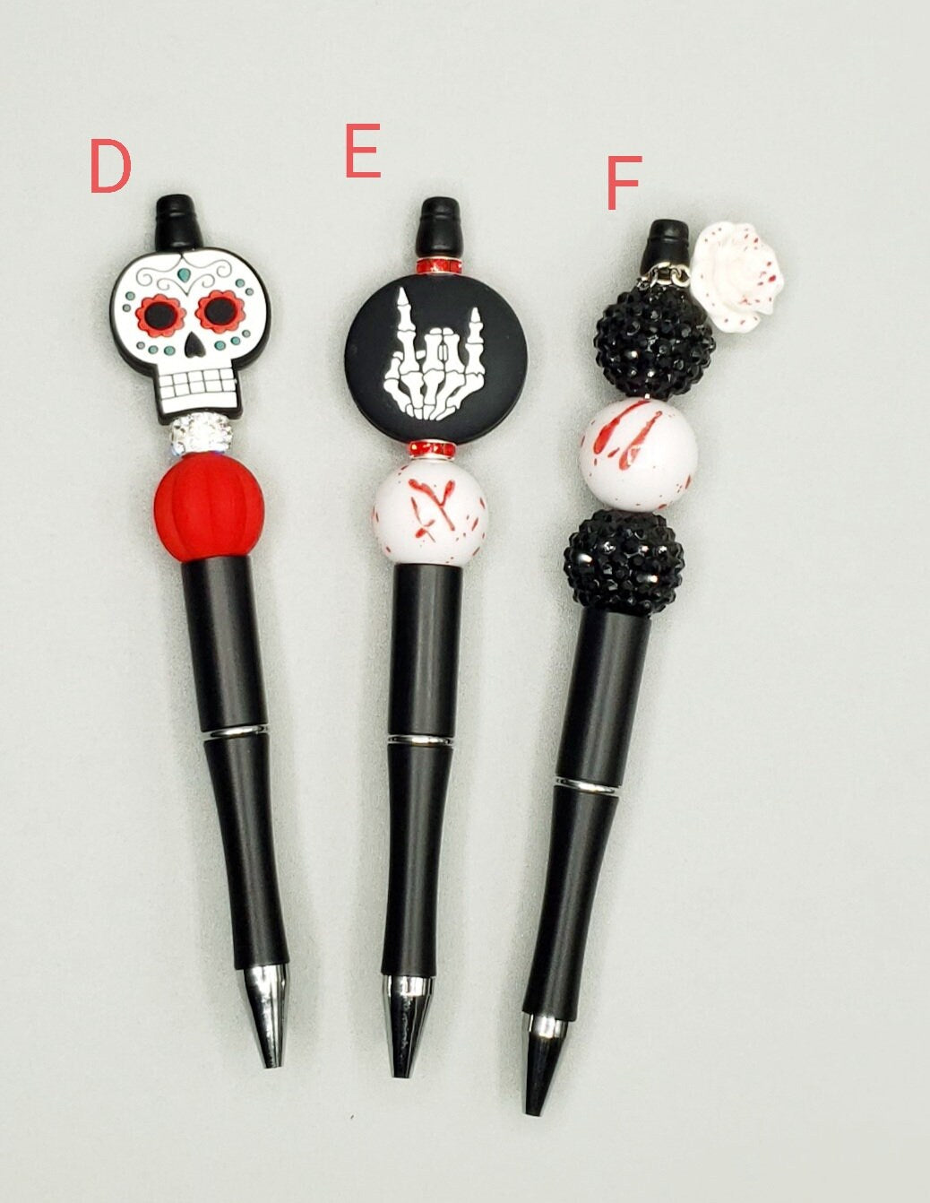 Halloween Beaded Ball Point Pens-MULTIPLE DESIGN OPTIONS