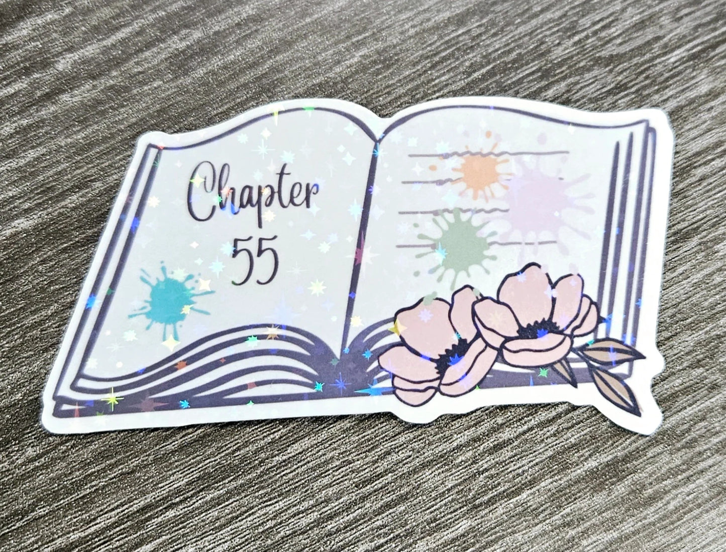 Chapter 55 Sticker | ACOTAR Inspired | Waterproof Holographic | Die Cut Permanent Sticker