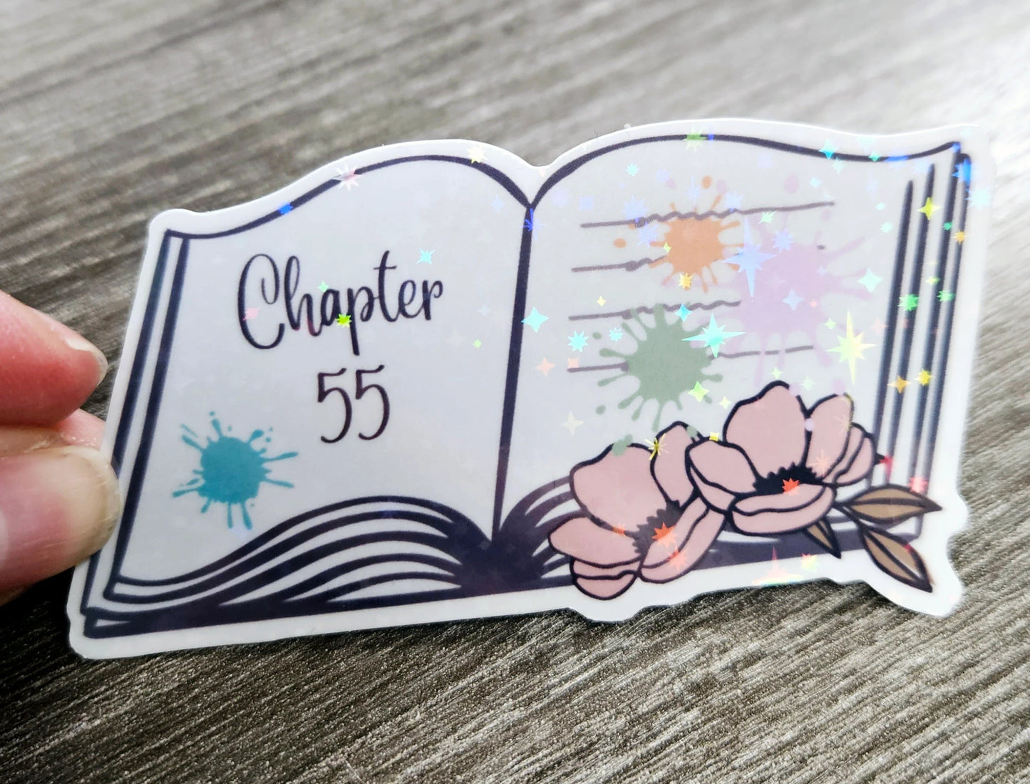 Chapter 55 Sticker | ACOTAR Inspired | Waterproof Holographic | Die Cut Permanent Sticker